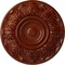 Ekena Millwork Whitman Ceiling Medallion (For Canopies up to 3 3/4"), Hand-Painted Firebrick, 13"OD x 1 3/8"P CM13WHFIF - alternate 1